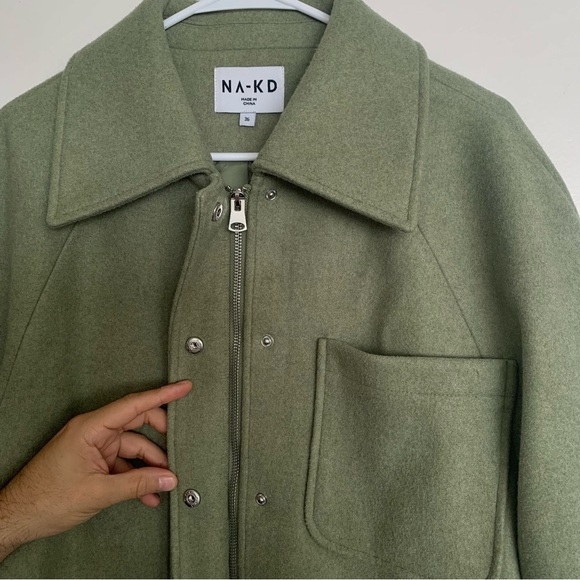 NA-KD Oversized Short Chest Pocket Jacket - Picture 6 of 14